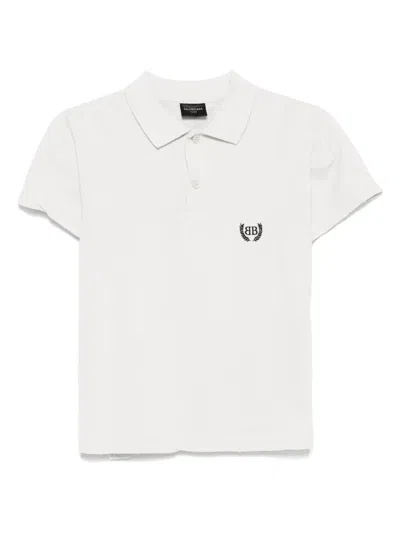 BALENCIAGA LOGO-EMBROIDERED POLO SHIRT