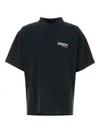 Balenciaga Logo-embroidered Polo Shirt In Black