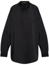 Balenciaga Logo Print Oversized Long-sleeved Shirt