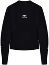 Balenciaga Knitwear Crew Neck Sweater In Black