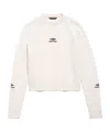 Balenciaga Wool Knitted Crewneck Ski Pullover In White