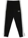 Balenciaga Logo-embroidered Track Pants In Black