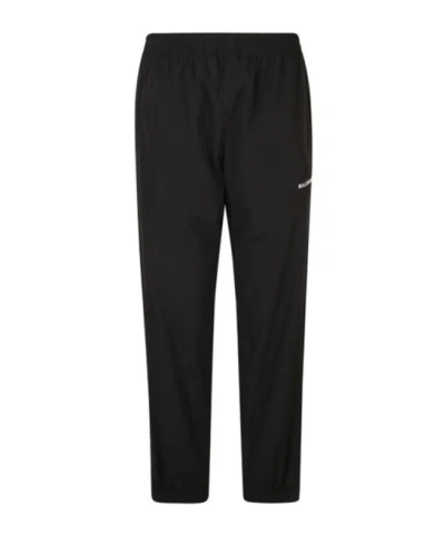 Balenciaga Logo Embroidered Track Pants In Black
