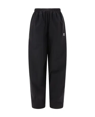 Balenciaga Logo Embroidered Track Pants In Black