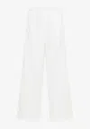 Balenciaga Logo-embroidered Track Pants In White