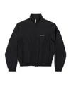 Balenciaga Stand-up Collar Sports Jacket In Black