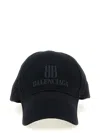Balenciaga Logo-embroidered Baseball Cap In Black