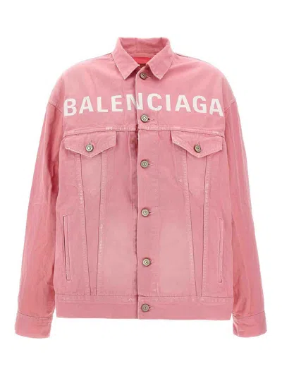 Balenciaga Jacket In Baby Pink