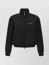 Balenciaga Black Bomber Jacket With Zip And Logo