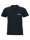 Balenciaga Logo Embroidery Polo Shirt In Black