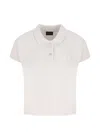 Balenciaga Cotton Pique Polo Shirt With Sport Icon Logo In White
