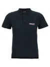 Balenciaga Logo Embroidery Polo Shirt In Blue
