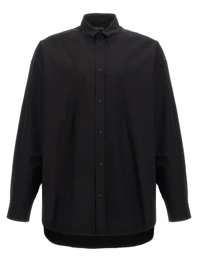 Balenciaga Logo Embroidery Shirt Shirt And Blouse Black