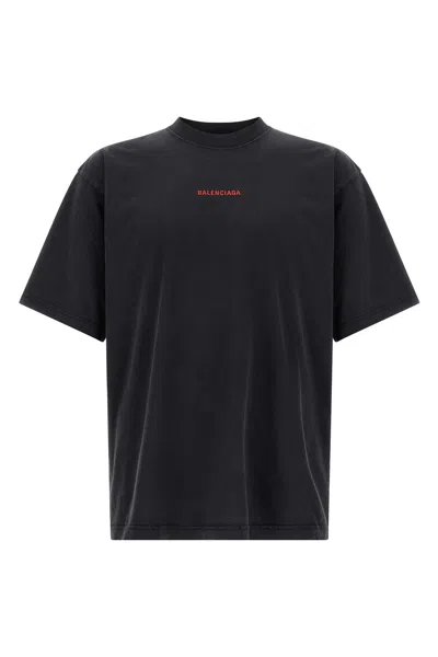 BALENCIAGA LOGO EMBROIDERY T-SHIRT