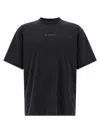 Balenciaga Black Crewneck T-shirt With Logo On The Front And On The Back In Cotton Man In Black