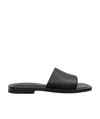 Balenciaga Logo Flip-flops In Black