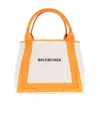 Balenciaga Logo Handbag In White