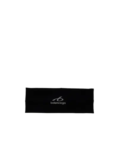 Balenciaga Logo-print Headband In Black