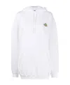 Balenciaga Logo Hooded Sweater In White