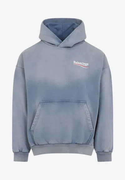 BALENCIAGA LOGO HOODED SWEATSHIRT