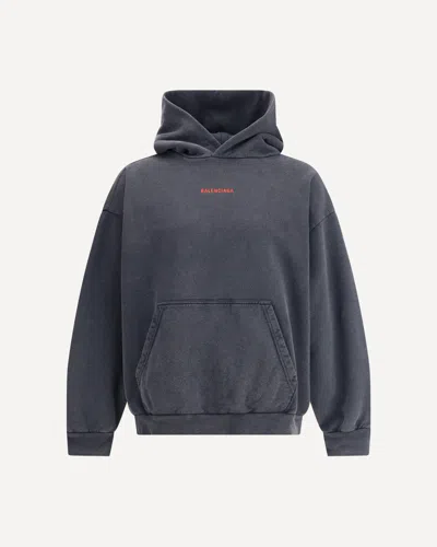 BALENCIAGA LOGO HOODED SWEATSHIRT