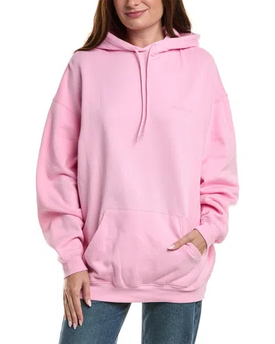 Balenciaga Logo Hoodie In Pink