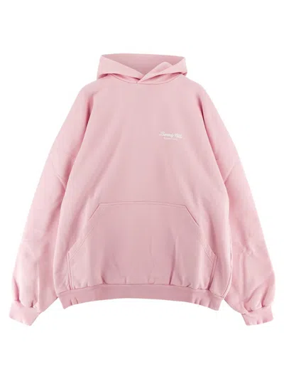 Balenciaga Logo Hoodie In Pink