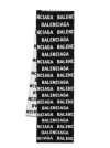 Balenciaga Bal Horizontal Allover Scarf In Black In Black