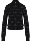 Balenciaga All-over Zip-up Cardigan For Women In Black
