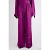 Balenciaga Logo Jacquard Pajama Pants In Purple