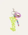 Balenciaga Logo Keychain With Charms In 8486 Multicolor