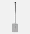 Balenciaga Leather Tag In Grey