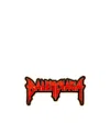 Balenciaga Logo-lettering Brooch In Red