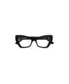 Balenciaga Logo-lettering Cat-eye Glasses In Black
