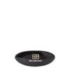 Balenciaga Logo Applique Hair Clip In Black