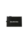 Balenciaga Logo-print Wallet In Black