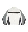Balenciaga Logo Loop Sports Icon Track Jacket In White