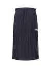 Balenciaga Logo Midi Dress In Blue