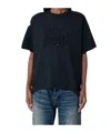 Balenciaga Women Logo Motif T-shirt In Blue