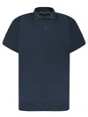 Balenciaga Logo's Polo Shirt In Blue