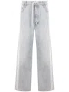 Balenciaga Mid-rise Cotton Twill Wide-leg Pants