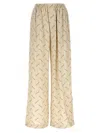 Balenciaga Women Printed Viscose Pyjama Pant In Metallic