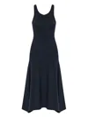 Balenciaga Women Slate Stretch Cotton Dress