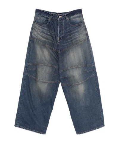BALENCIAGA BALENCIAGA LOGO PATCH BAGGY JEANS