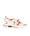 Balenciaga Logo-patch Open-toe Sandals In White