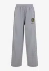 Balenciaga Grey Oversize Cotton Track Pants