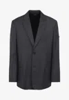 Balenciaga C.p.company Denim Blazer With Double-breasted Design In Gray