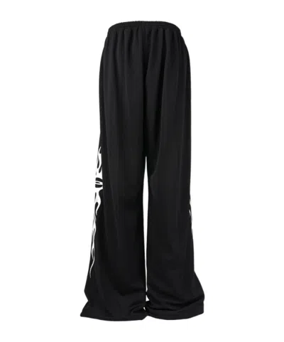 Balenciaga Logo Pattern Sweatpants In Black