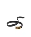 Balenciaga Logo-plaque Belt In Black