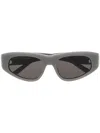 Balenciaga Eyewear Rectangular Frame Sunglasses In Grau